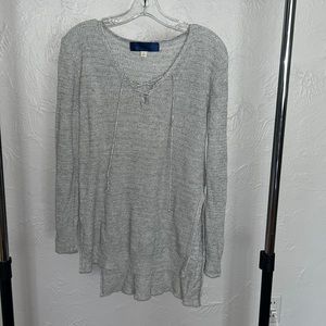 Light Gray Tunic Sweater